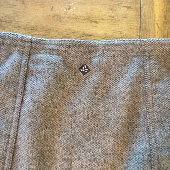 Prana Nickey Wool Blend Wrap Mini Skirt,size 10,Preppy Academia SchoolGirl Chic - Picture 10 of 10